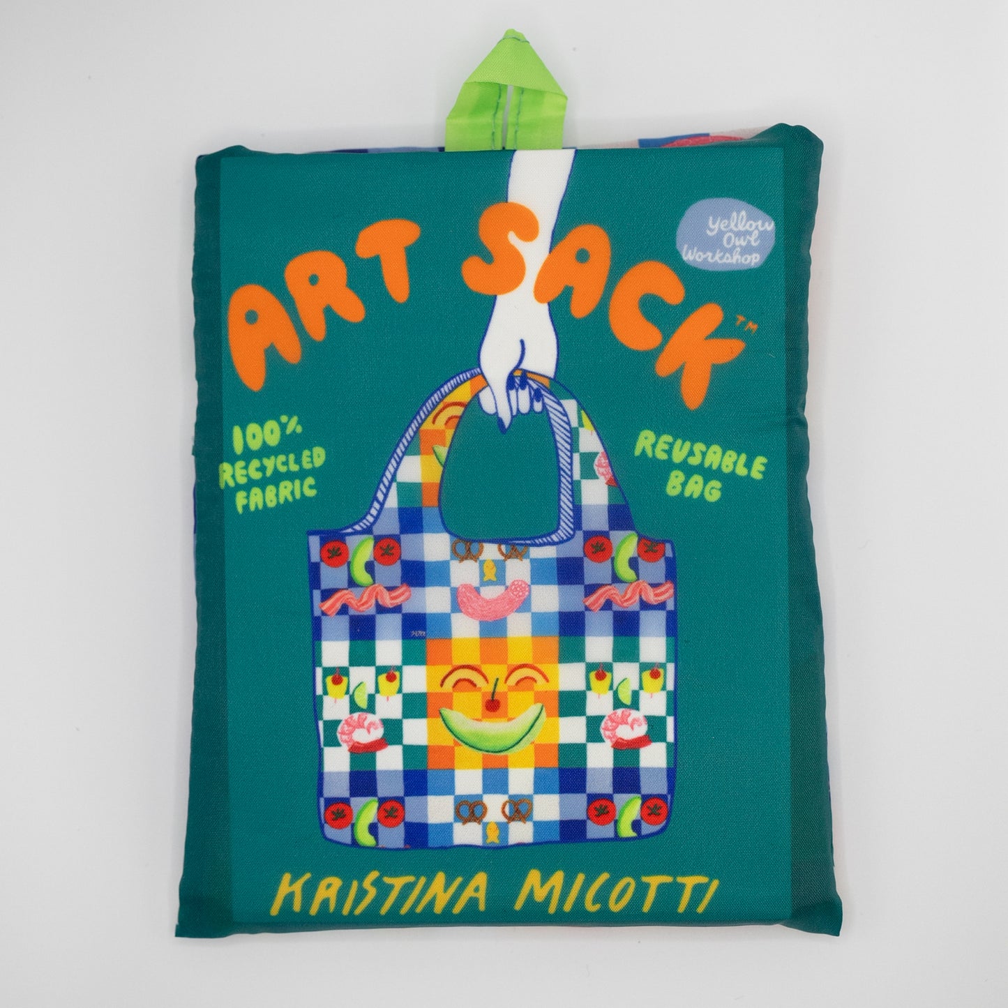 Yellow Owl Workshop Art Sack Shopping Bag - Picnic by Kristina Micotti