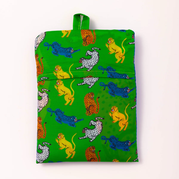 Yellow Owl Workshop Art Sack Shopping Bag - Wild Cats by Kristina Micotti
