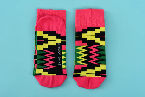 Afropop Zion Pink Socks
