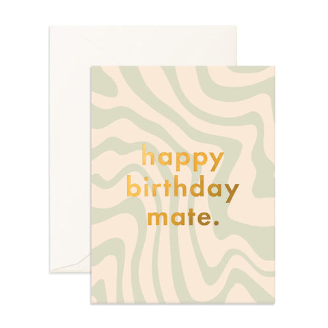 Fox & Fallow Happy Birthday Mate Card