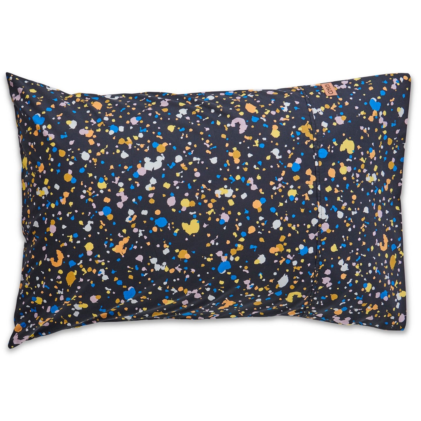 Kip & Co Splatter Black Single Pillowcase