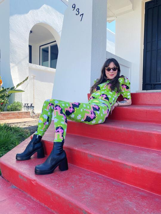 Nooworks Checkered Ladies Leggings - XS