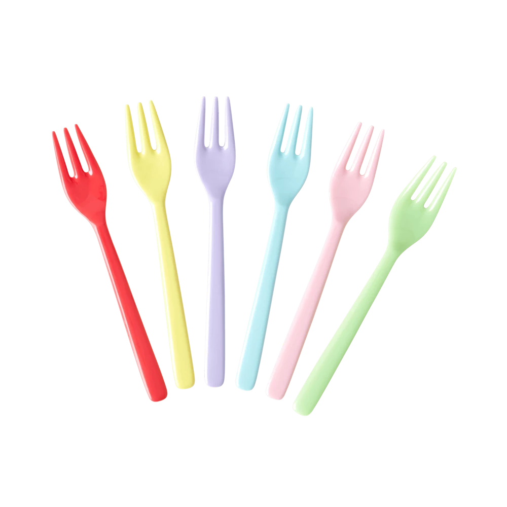 Rice Cake Forks - Rainbow - Bundle of 6