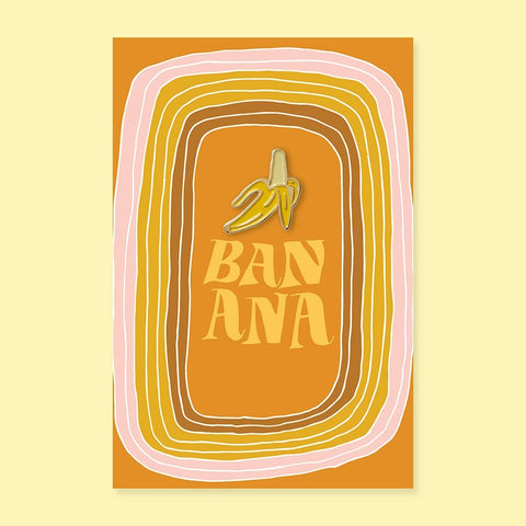 The Good Twin Banana Pin & Postcard