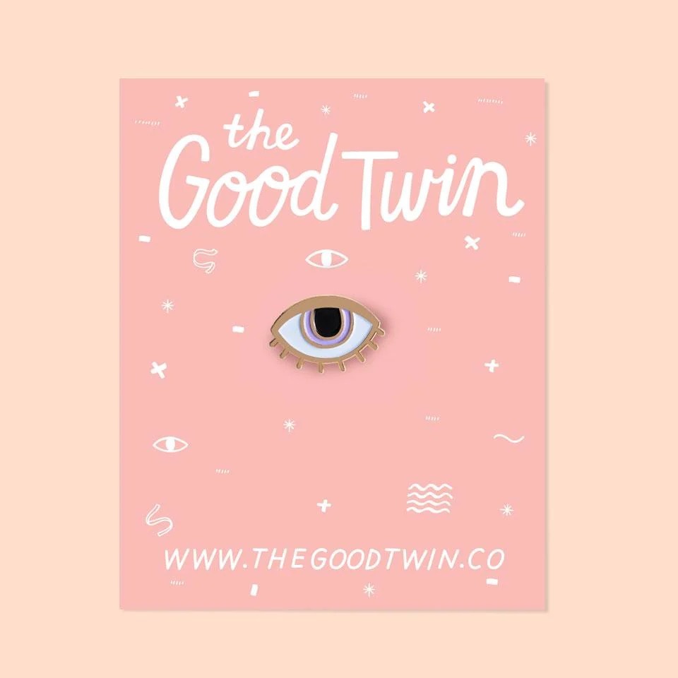 The Good Twin Eyeball Pin