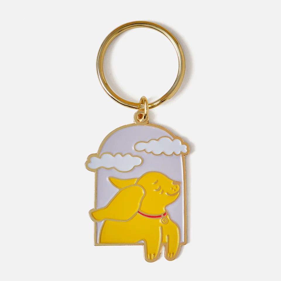 The Good Twin Happy Dog Keychain