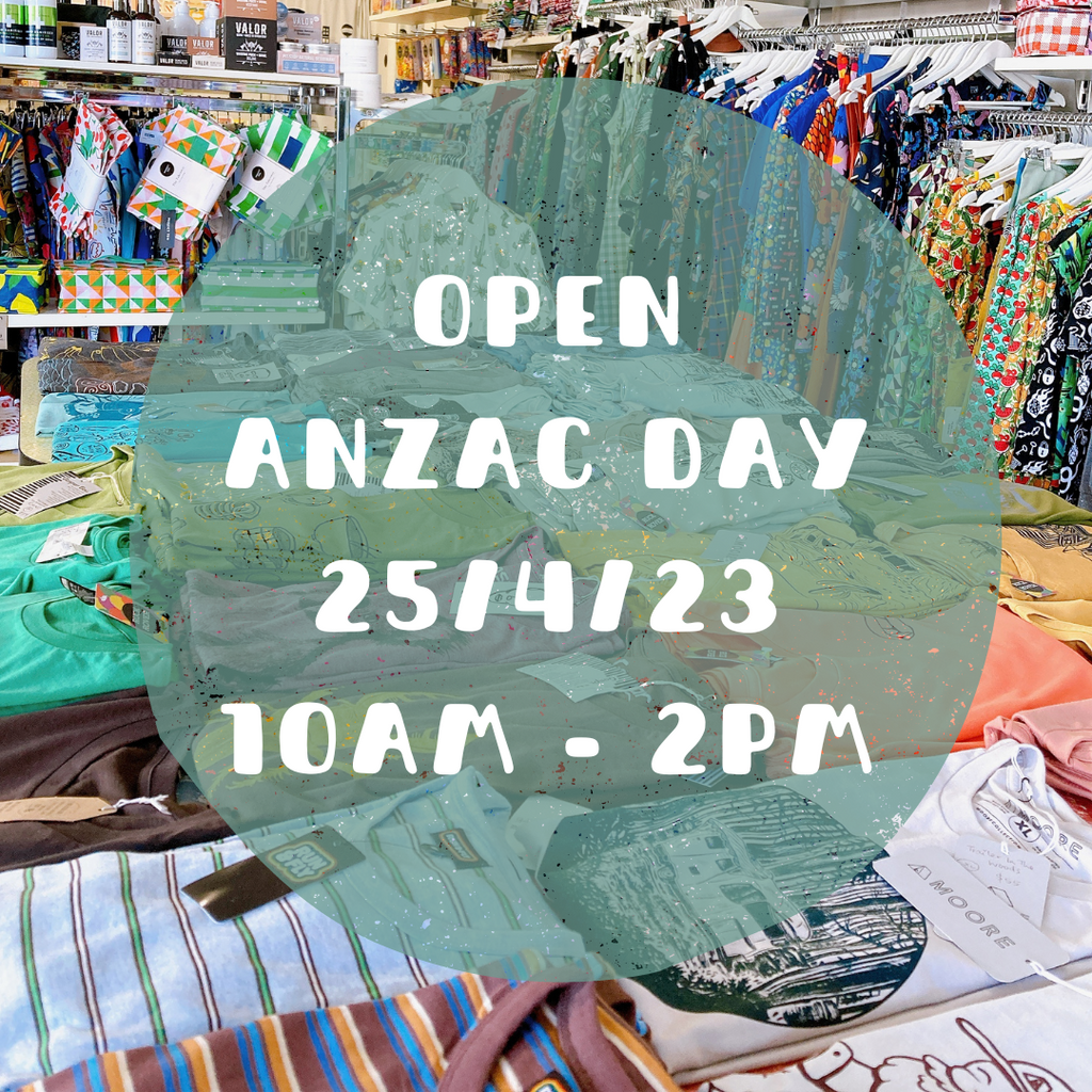 We're OPEN on ANZAC Day