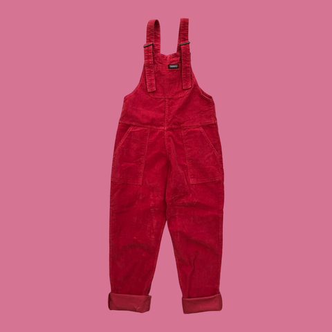 Run and Fly Red Cord Dungarees