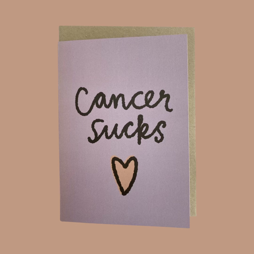 Snail Mail Paper Goods Cancer Sucks Card