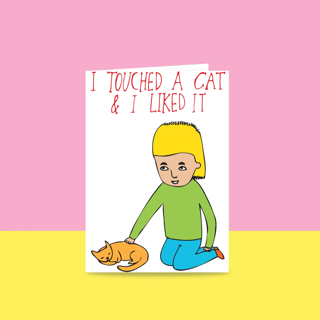 Able & Game Touched a Cat Card
