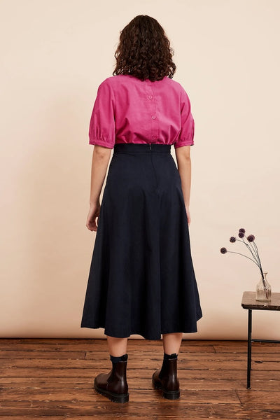 Emily & Fin Ava Magenta Needlecord Top