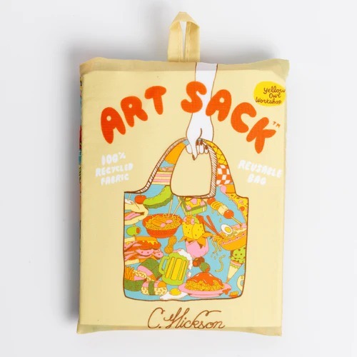 Yellow Owl Workshop Art Sack Shopping Bag - Gourmand by Clay Hickson