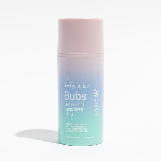 We Are Feel Good Inc Bubs Baby Mineral Sunscreen SPF50+