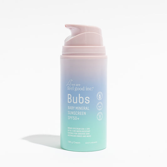 We Are Feel Good Inc Bubs Baby Mineral Sunscreen SPF50+