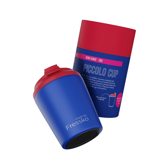Fressko Ceramic Interior Piccolo Reusable Coffee Cup with Hang Loop - 4oz