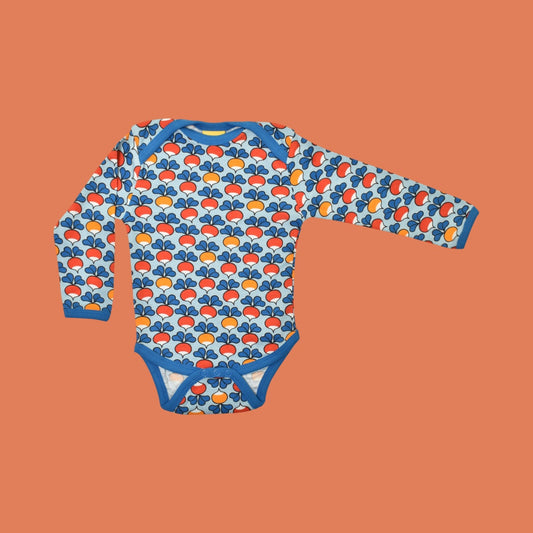Duns Multi Radish Blue Long Sleeve Bodysuit