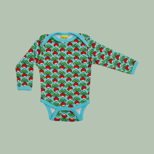 Duns Radish Blue Tint Long Sleeve Bodysuit