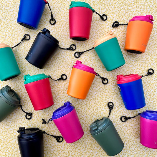 Fressko Ceramic Interior Piccolo Reusable Coffee Cup with Hang Loop - 4oz