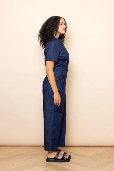 Frock Me Out Freestyler Denim Jumpsuit - Indigo