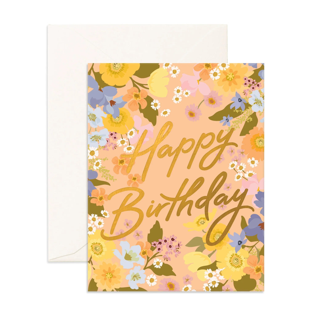 Fox & Fallow Happy Birthday Spring Floral Card