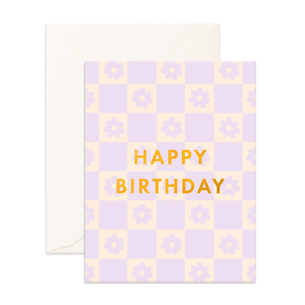 Fox & Fallow Daisy Grid Birthday Card