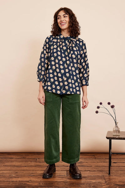 Emily & Fin Gwen Navy Floral Blouse