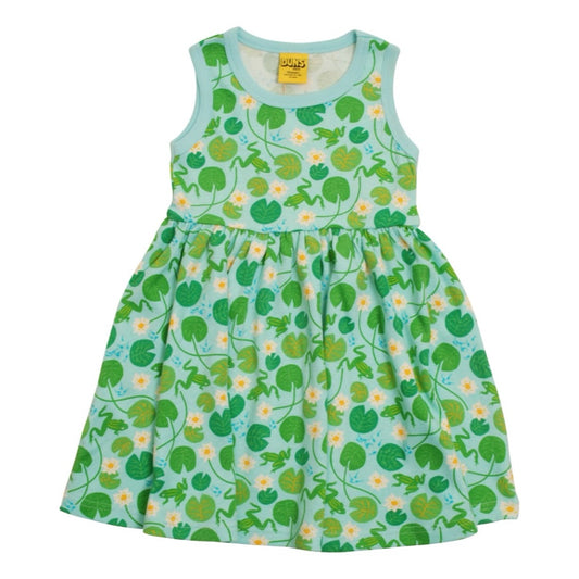 IMPERFECT: Duns Water Lilies Sleeveless Dress with Gathered Skirt - 8-9 years