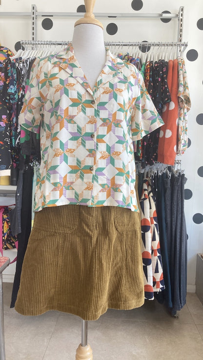 Olga de Polga Jackson Brown Cord Skirt - EXTRA-SMALL