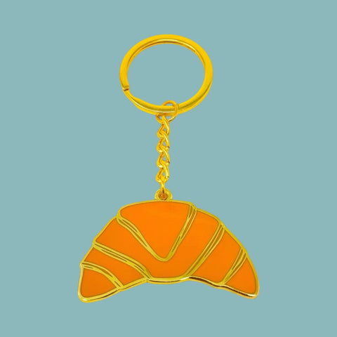 Jenny Lemons Croissant Key Chain