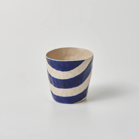 Jones & Co Cabana Stripe Tumbler - Blue