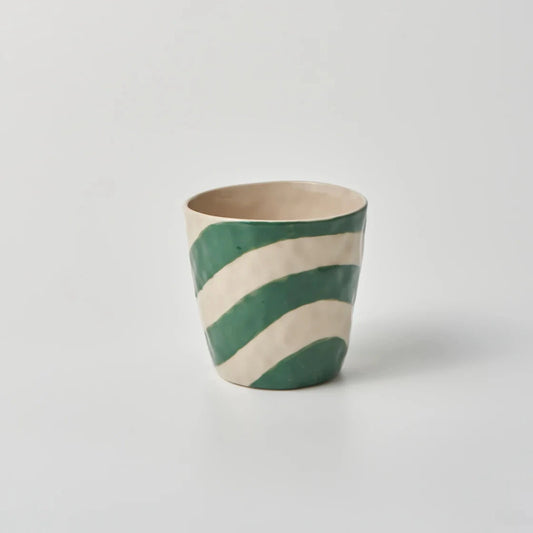 Jones & Co Cabana Stripe Tumbler - Green