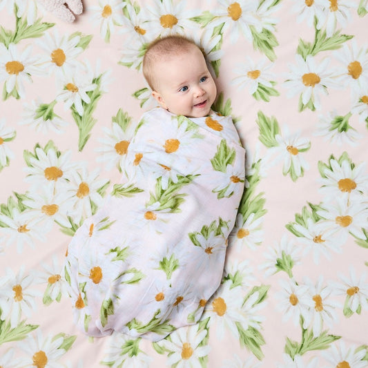 Kip & Co Sweet Daisy Bamboo Baby Swaddle