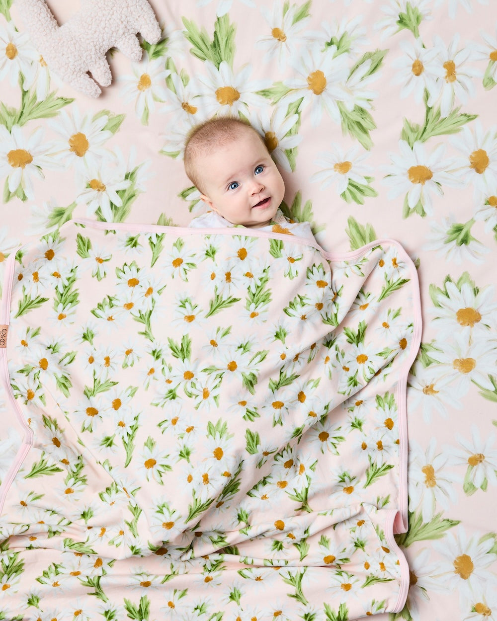 Kip & Co Sweet Daisy Organic Cotton Snuggle Blanket