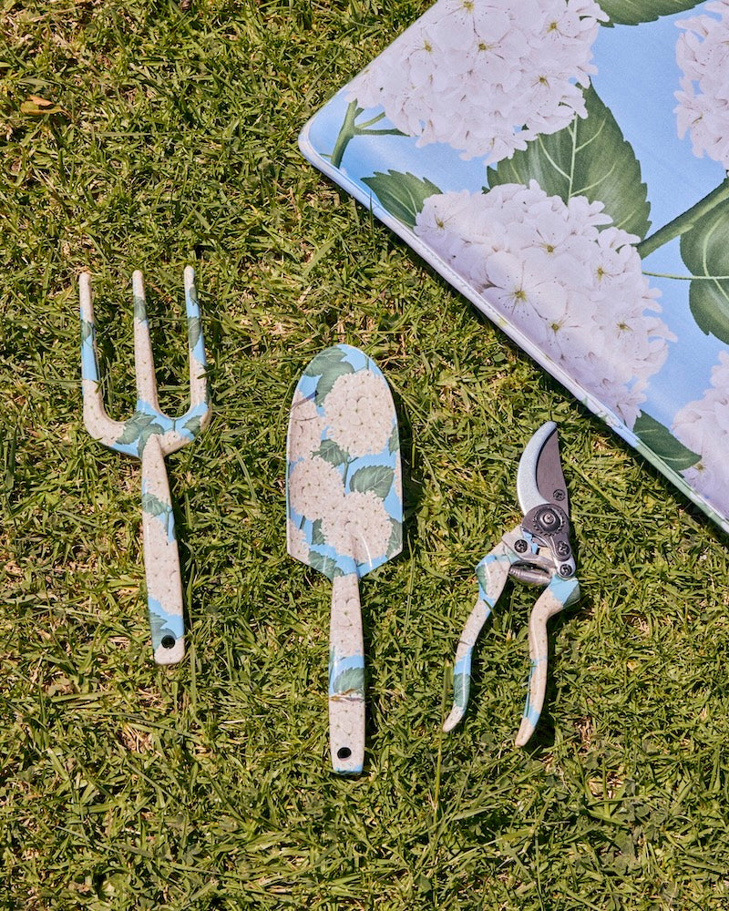 Kip & Co Hydrangea Blue Garden Tools & Gloves Set