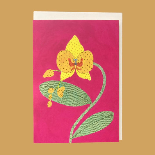 Louise Hamill Ornate Orchid Card