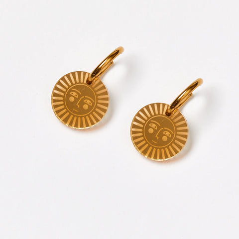 Martha Jean Sun Earrings - Gold