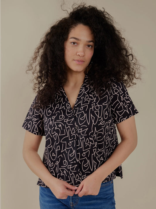 Mata Traders Camp Shirt - Lines