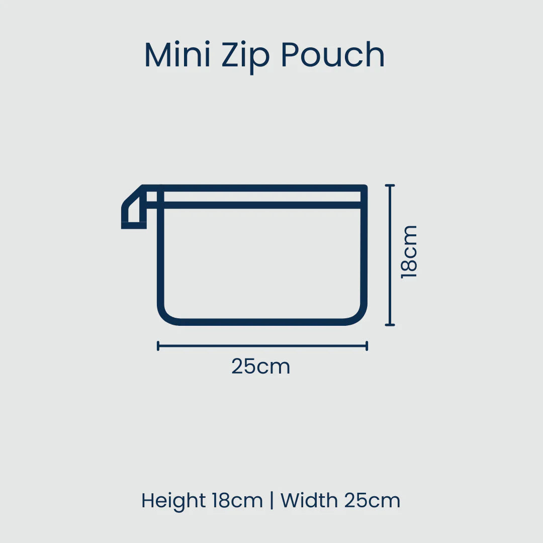 Project Ten Coral Mini Zip Pouch