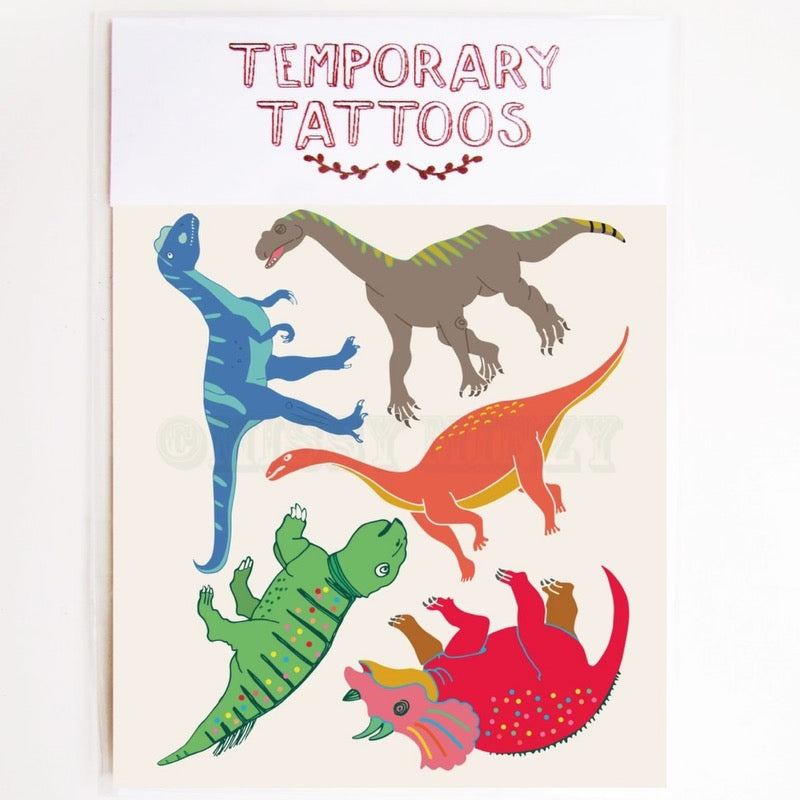 Missy Minzy Dinosaurs Temporary Tattoos