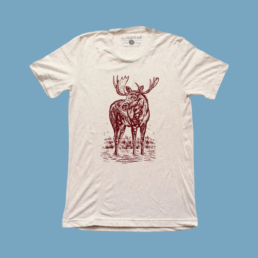 Moore Collection Moose Tee - Oatmeal