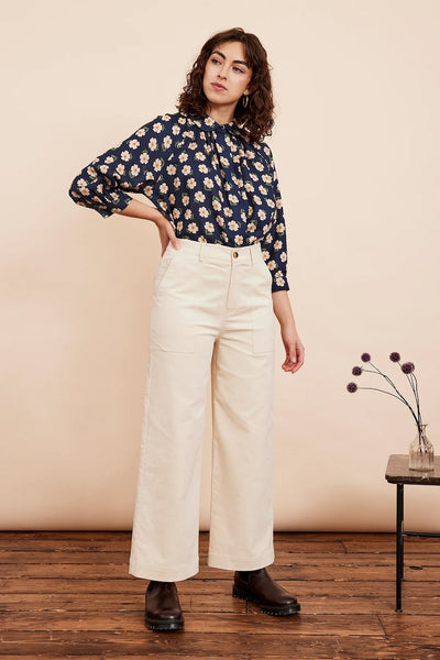 Emily & Fin Gwen Navy Floral Blouse
