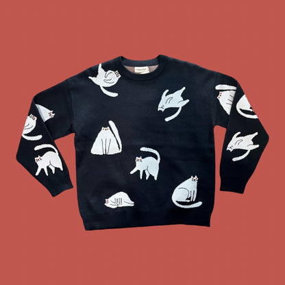 Origami Doll Midnight Cat Jumper