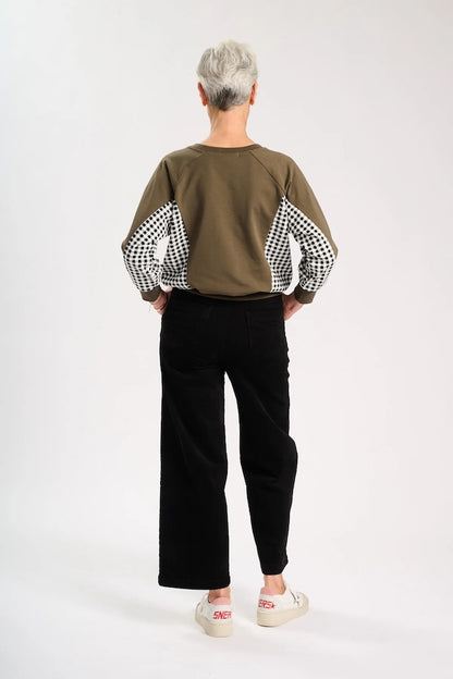 Olga de Polga Peggy Sue Velvet Corduroy Pants - Black