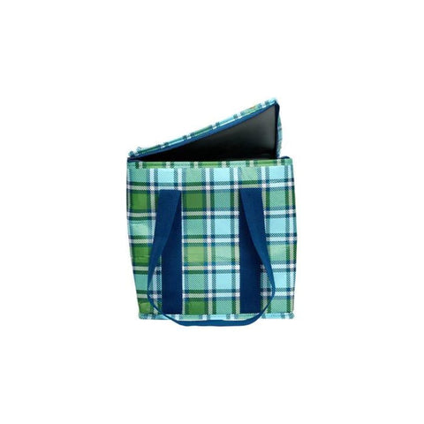 Project Ten Tartan Insulated Tote Opened