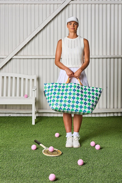 Project Ten Argyle Oversize Tote