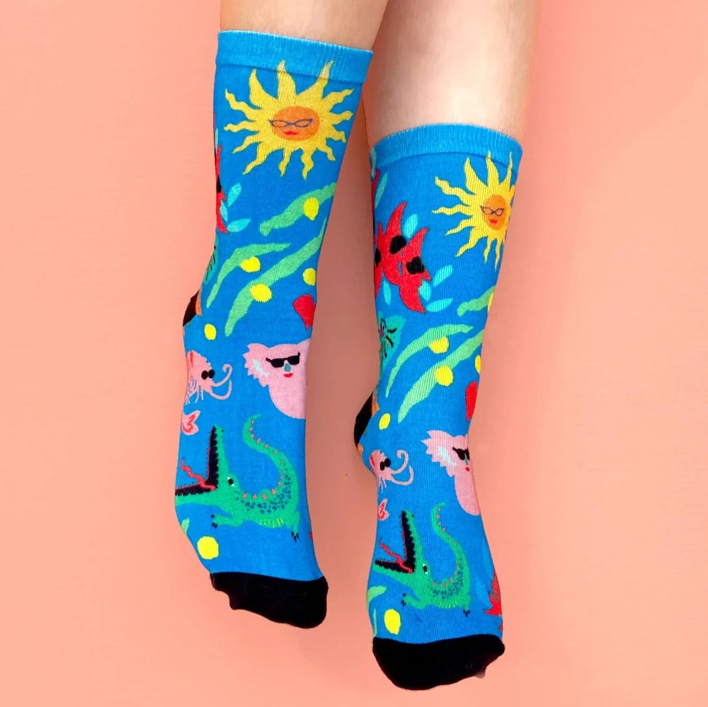 Ruck Rover Julie White Rainbow Oz Socks – Ruck Rover General Store
