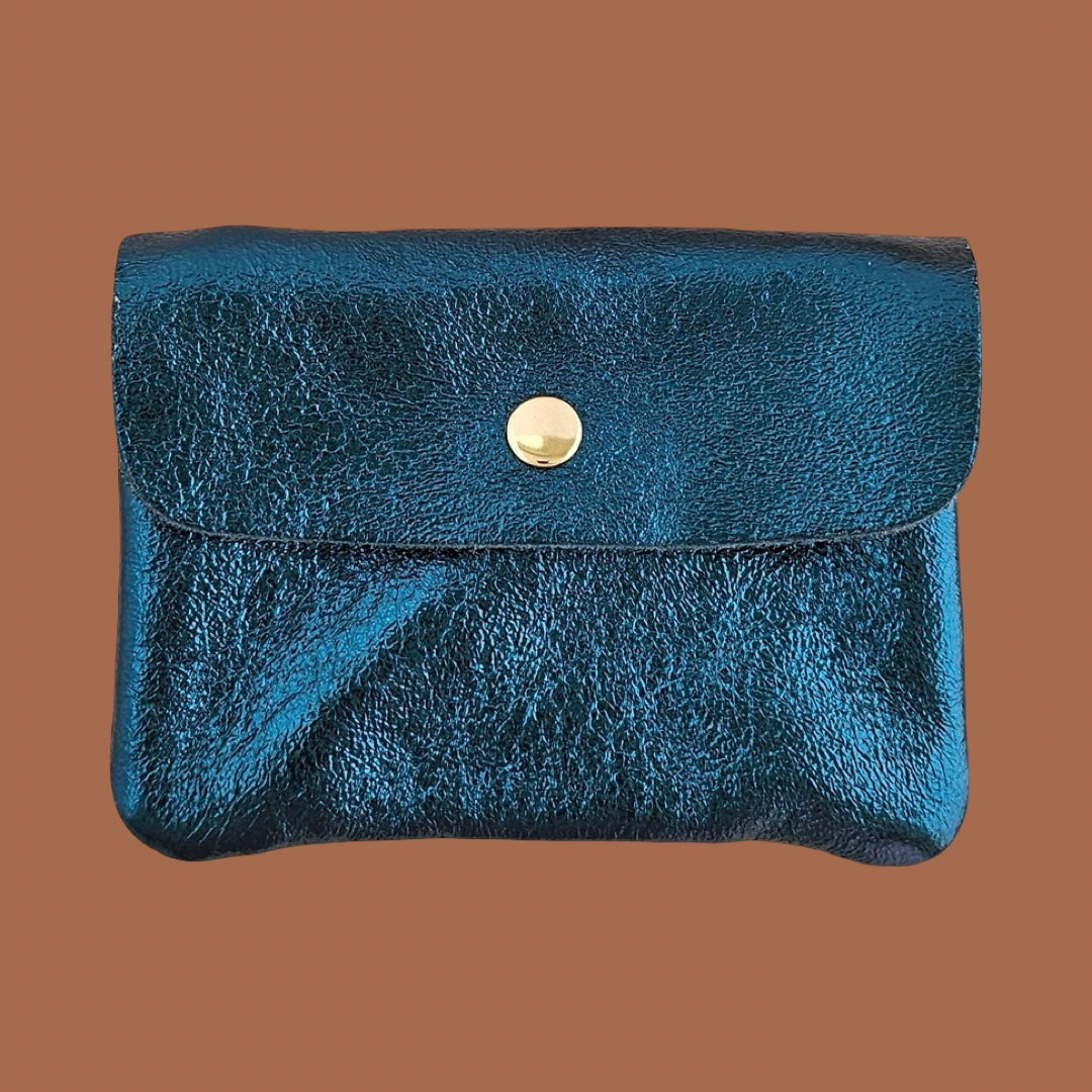 Royal Marais Metallic Leather Kangoo Wallet