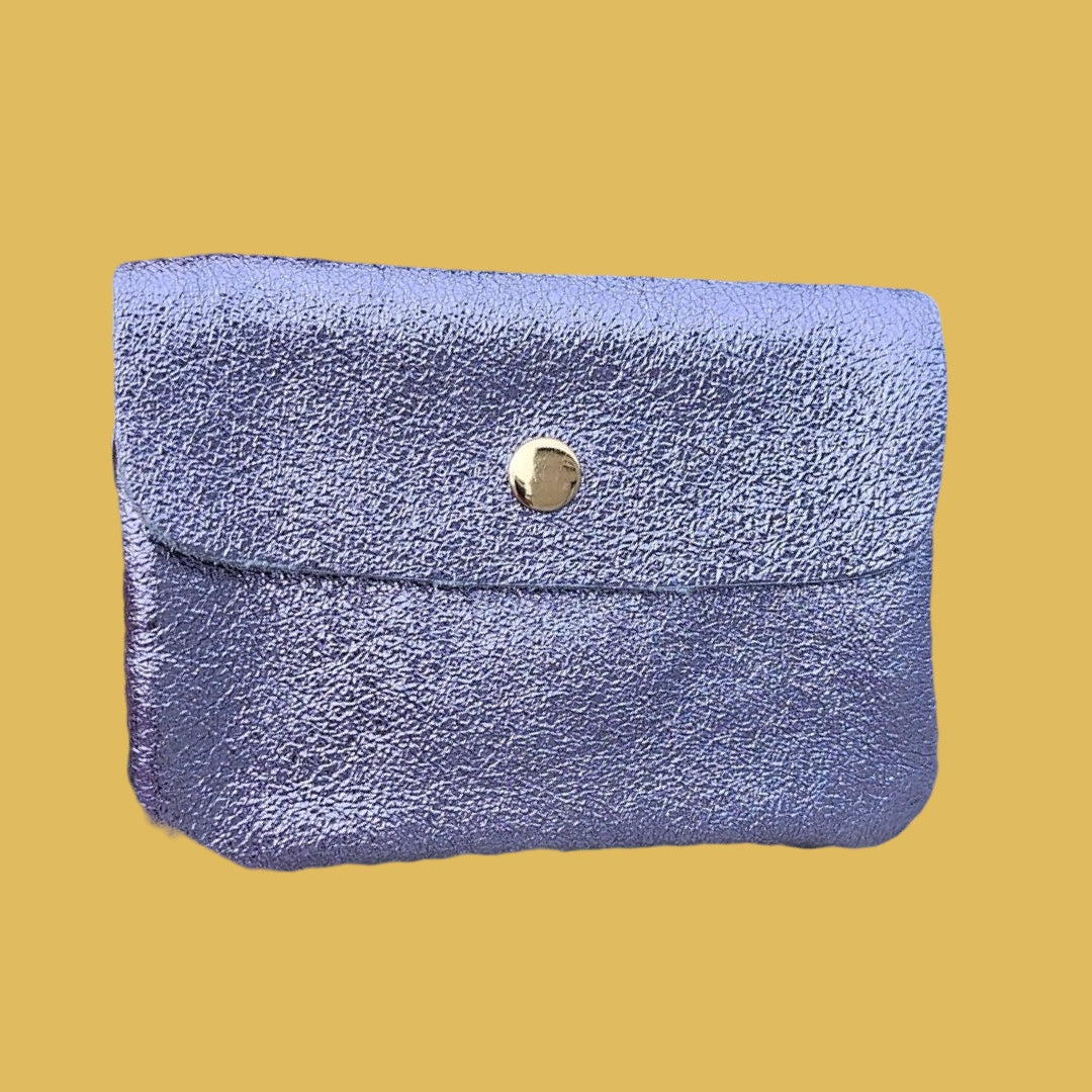 Royal Marais Metallic Leather Kangoo Wallet
