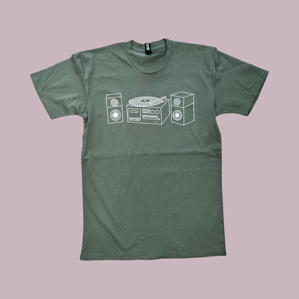 Ruck Rover On the Record Tee - Cypress