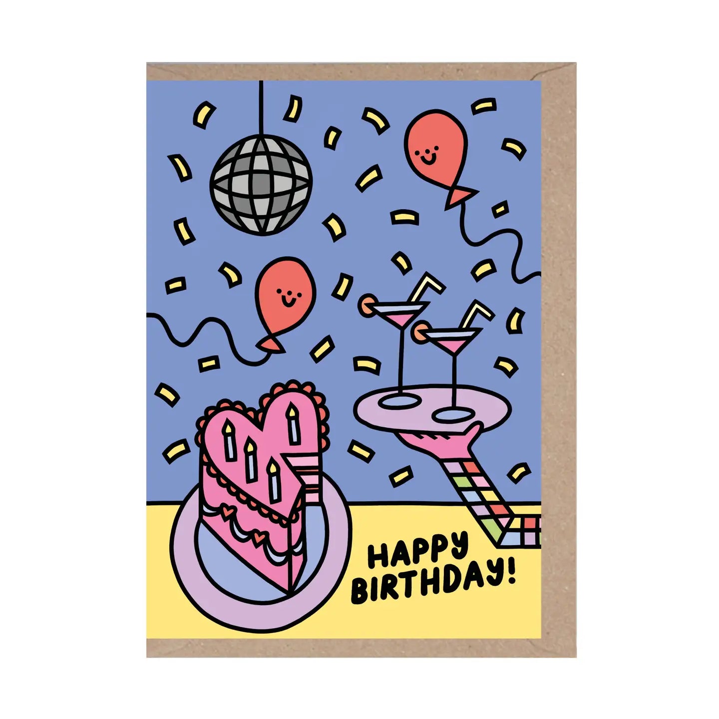 Rumble Cards Birthday Disco Card
